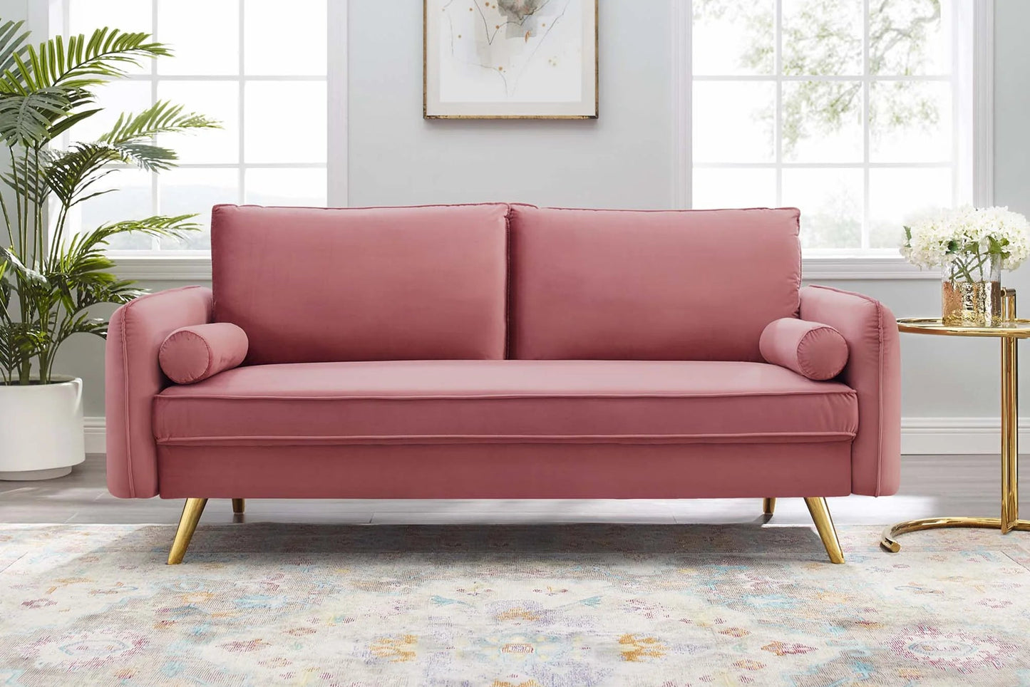 Revive Performance Velvet Sofa FREE SHIPPING.
