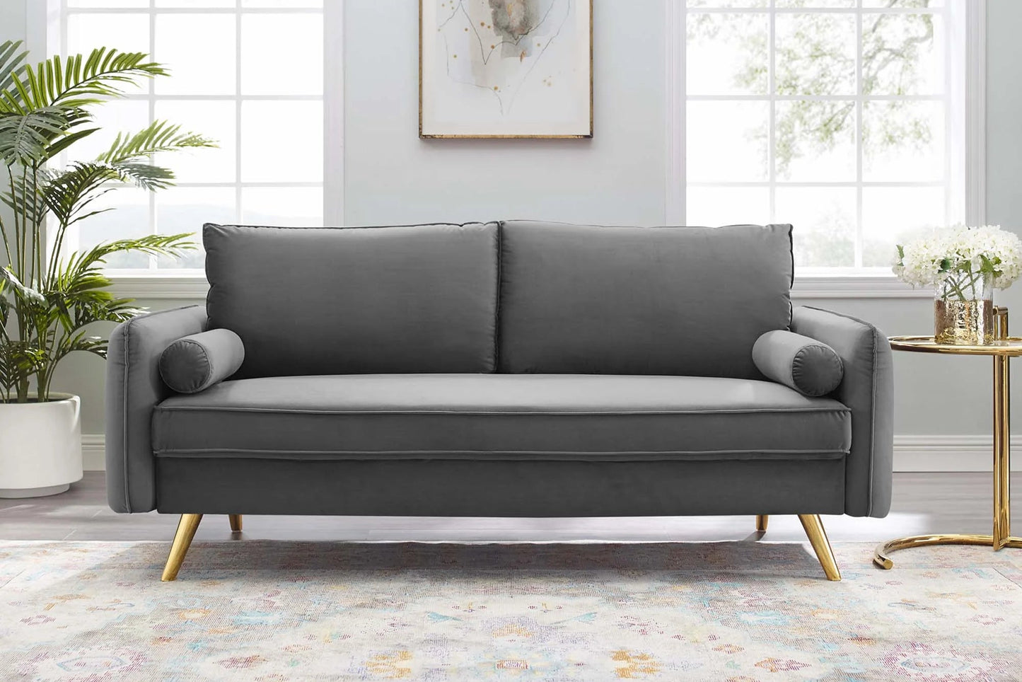 Revive Performance Velvet Sofa FREE SHIPPING.