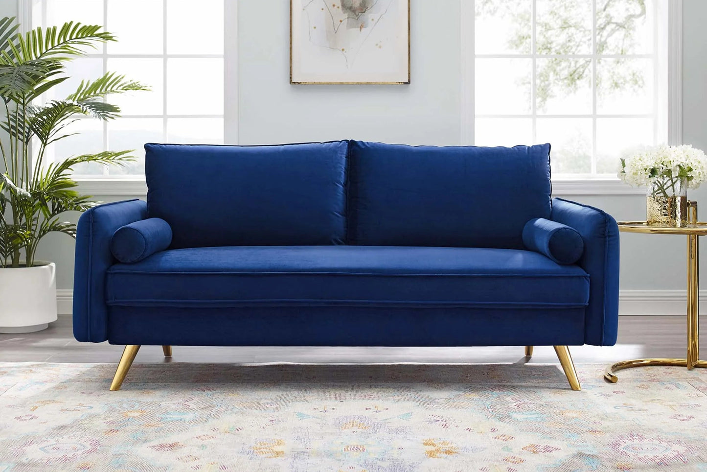 Revive Performance Velvet Sofa FREE SHIPPING.