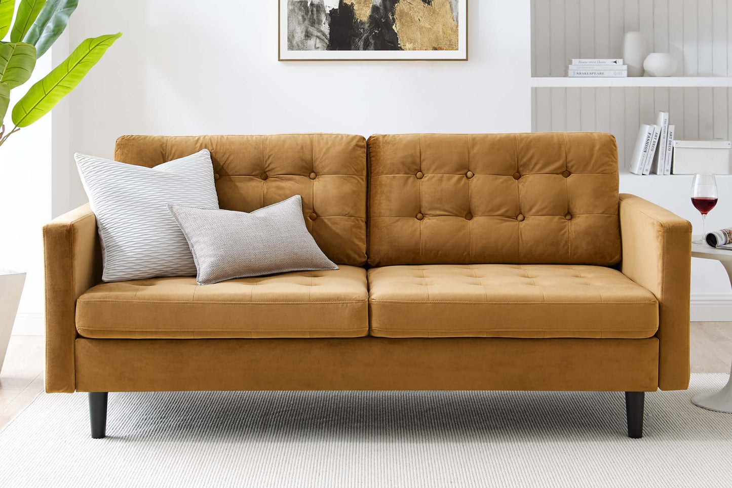 Exalt Tufted Performance Velvet Sofa FREE SHIPPING.
