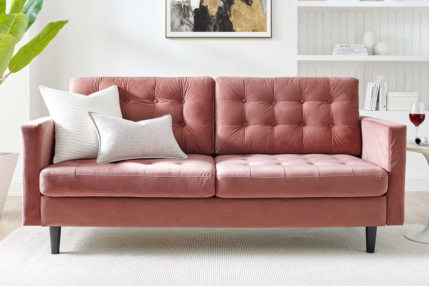 Exalt Tufted Performance Velvet Sofa FREE SHIPPING.