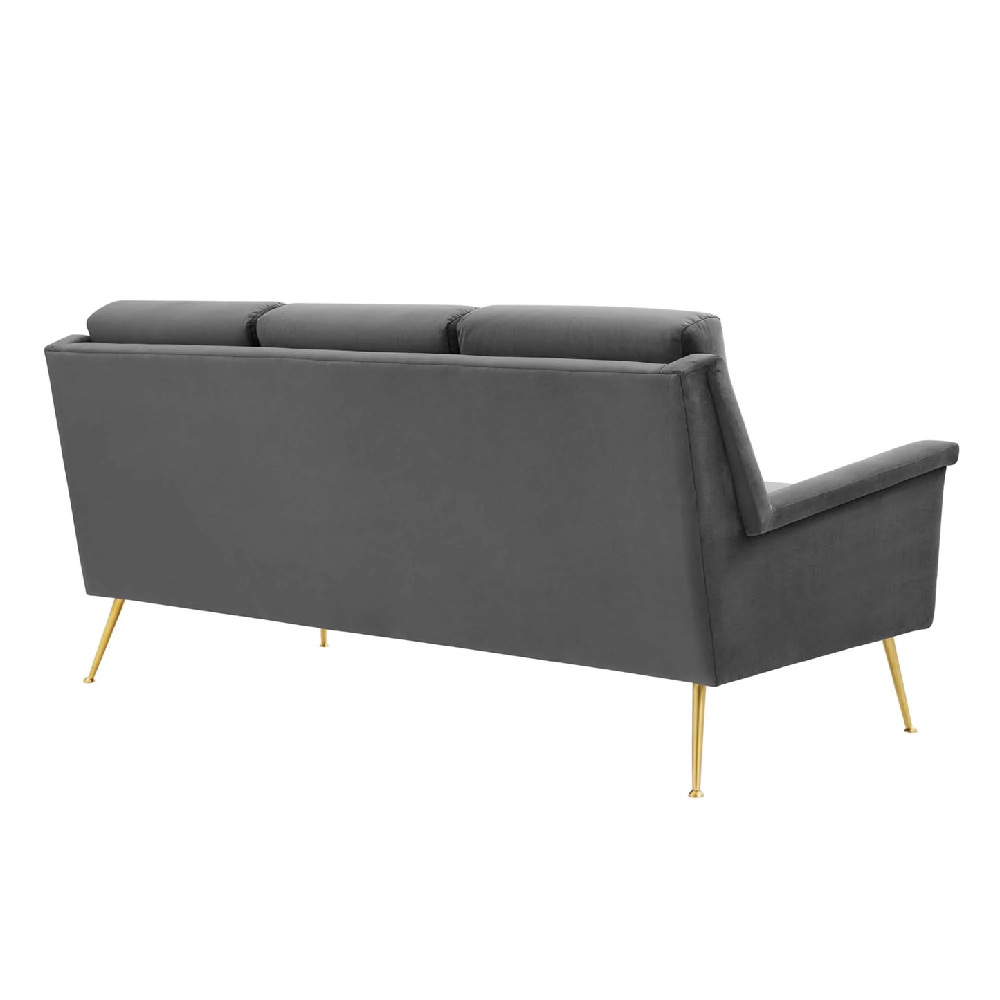 Chesapeake Performance Velvet Sofa in Gold Gray FREE SHIPPING.
