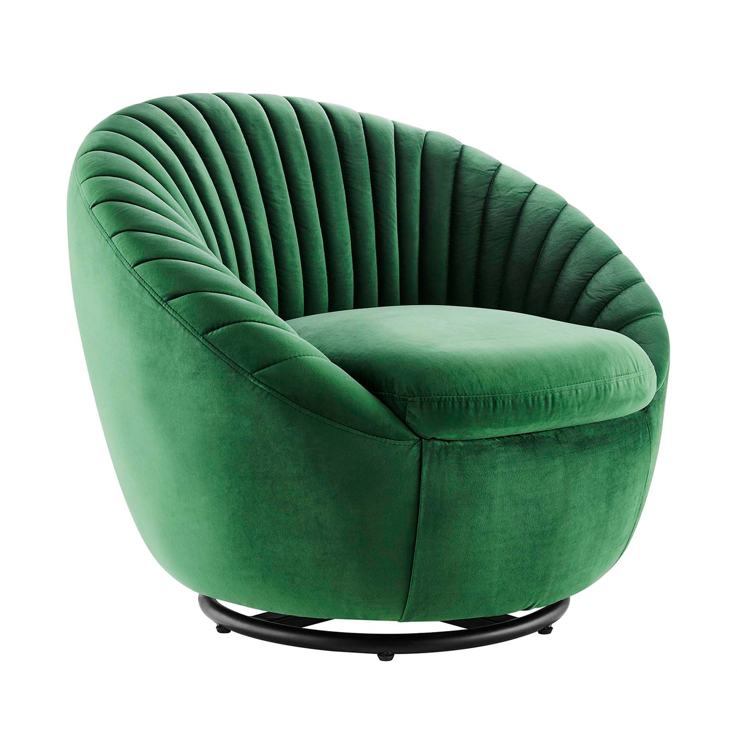 Whirr Tufted Performance Velvet Swivel Chair FREE SHIPPING.