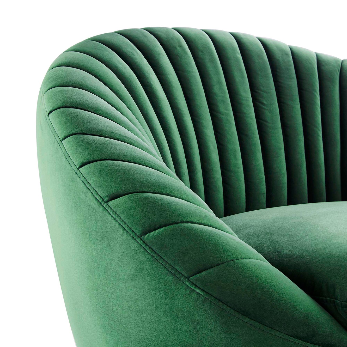 Whirr Tufted Performance Velvet Swivel Chair FREE SHIPPING.