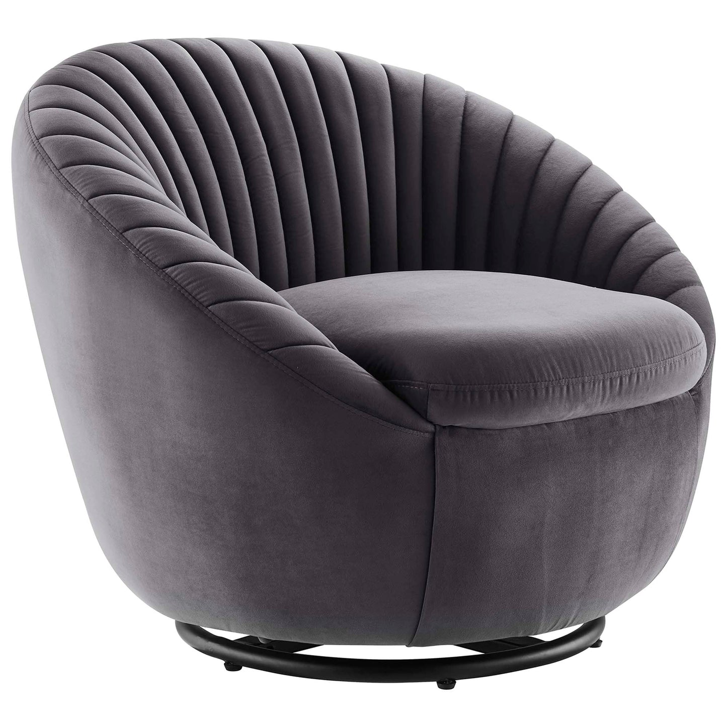 Whirr Tufted Performance Velvet Swivel Chair FREE SHIPPING.