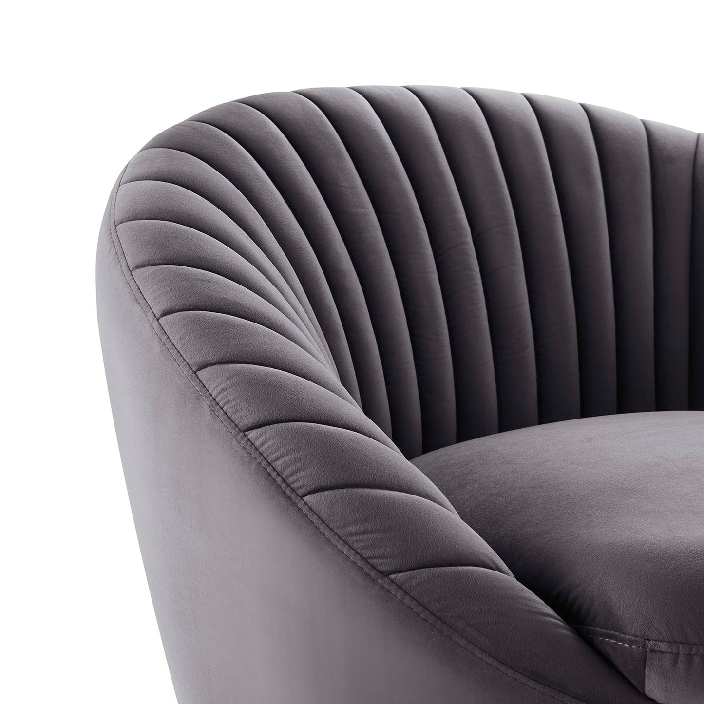 Whirr Tufted Performance Velvet Swivel Chair FREE SHIPPING.