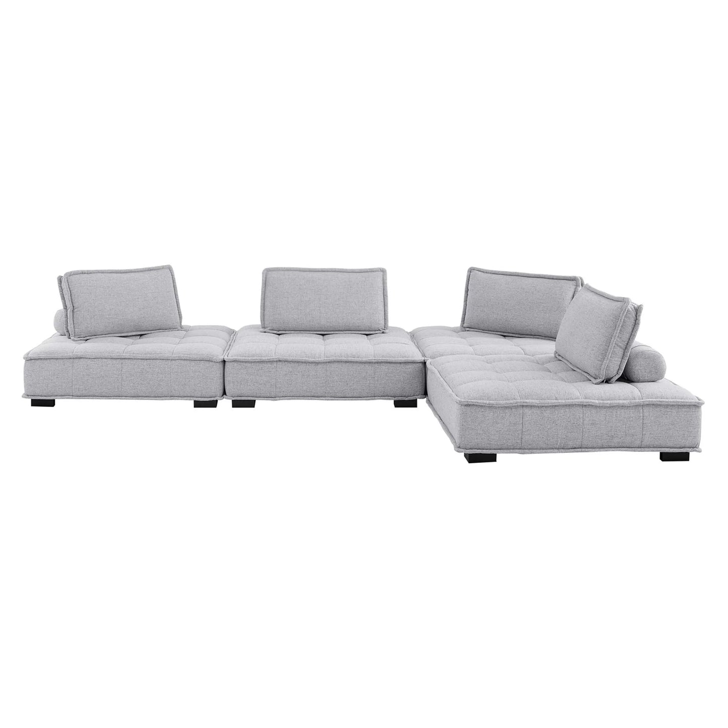 Saunter 4-Piece Tufted Fabric Fabric Sectional Sofa FREE SHIPPING.