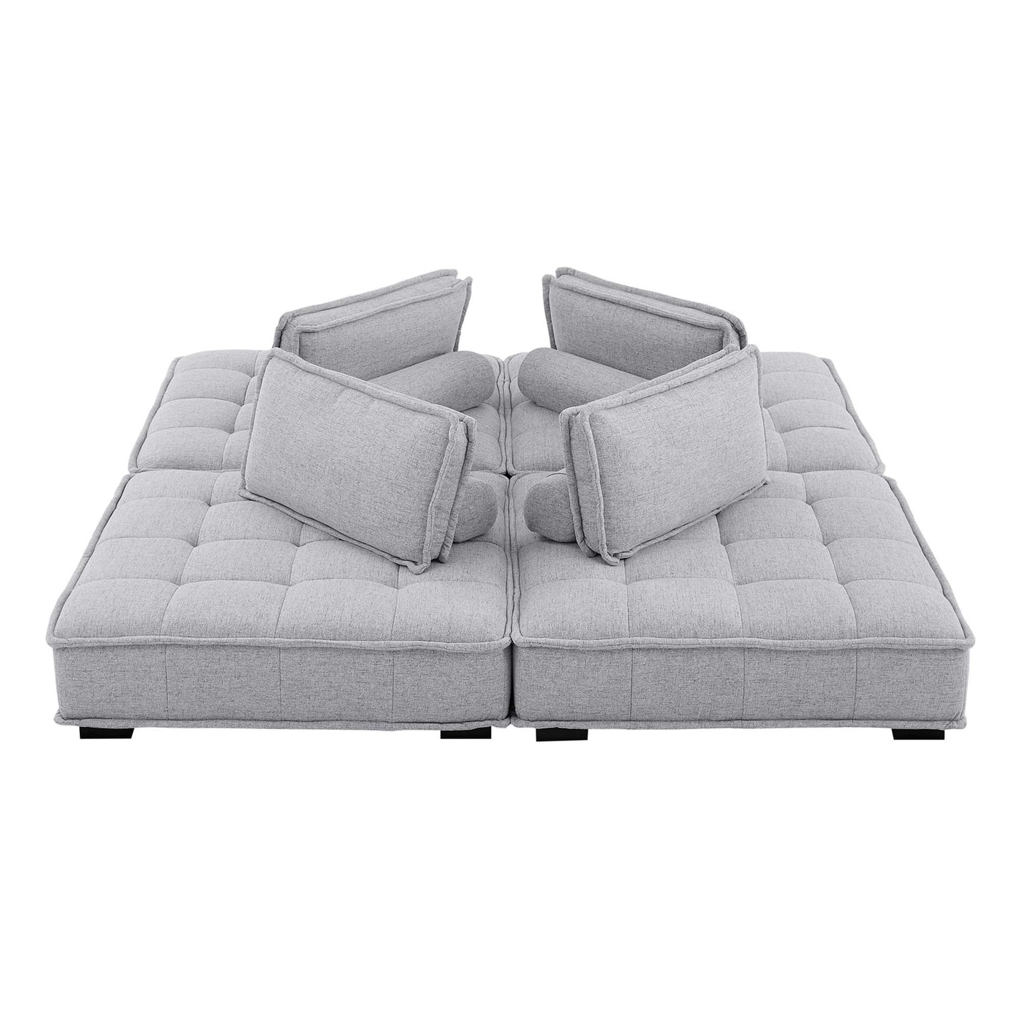 Saunter 4-Piece Tufted Fabric Fabric Sectional Sofa FREE SHIPPING.