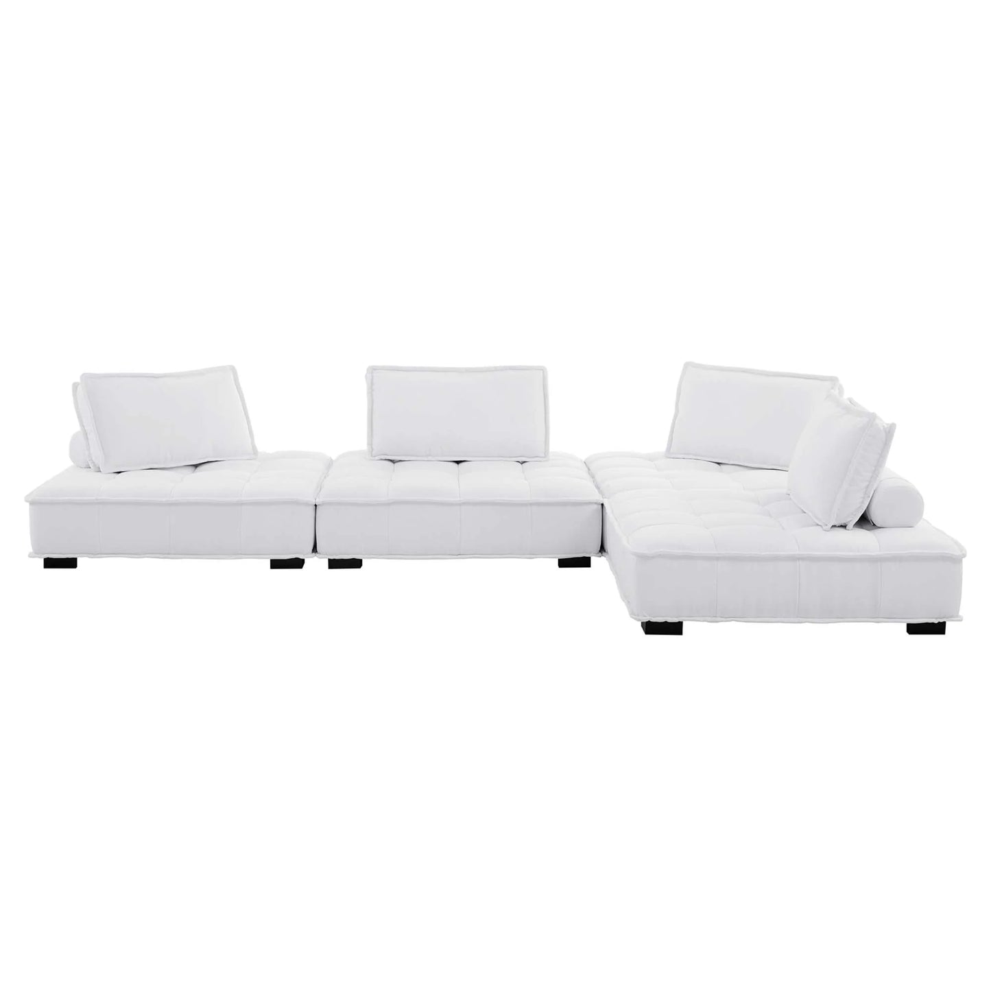 Saunter 4-Piece Tufted Fabric Fabric Sectional Sofa FREE SHIPPING.