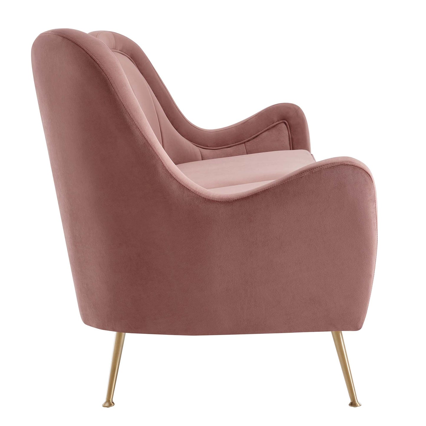 Cheshire Channel Tufted Performance Velvet Sofa FREE SHIPPING.