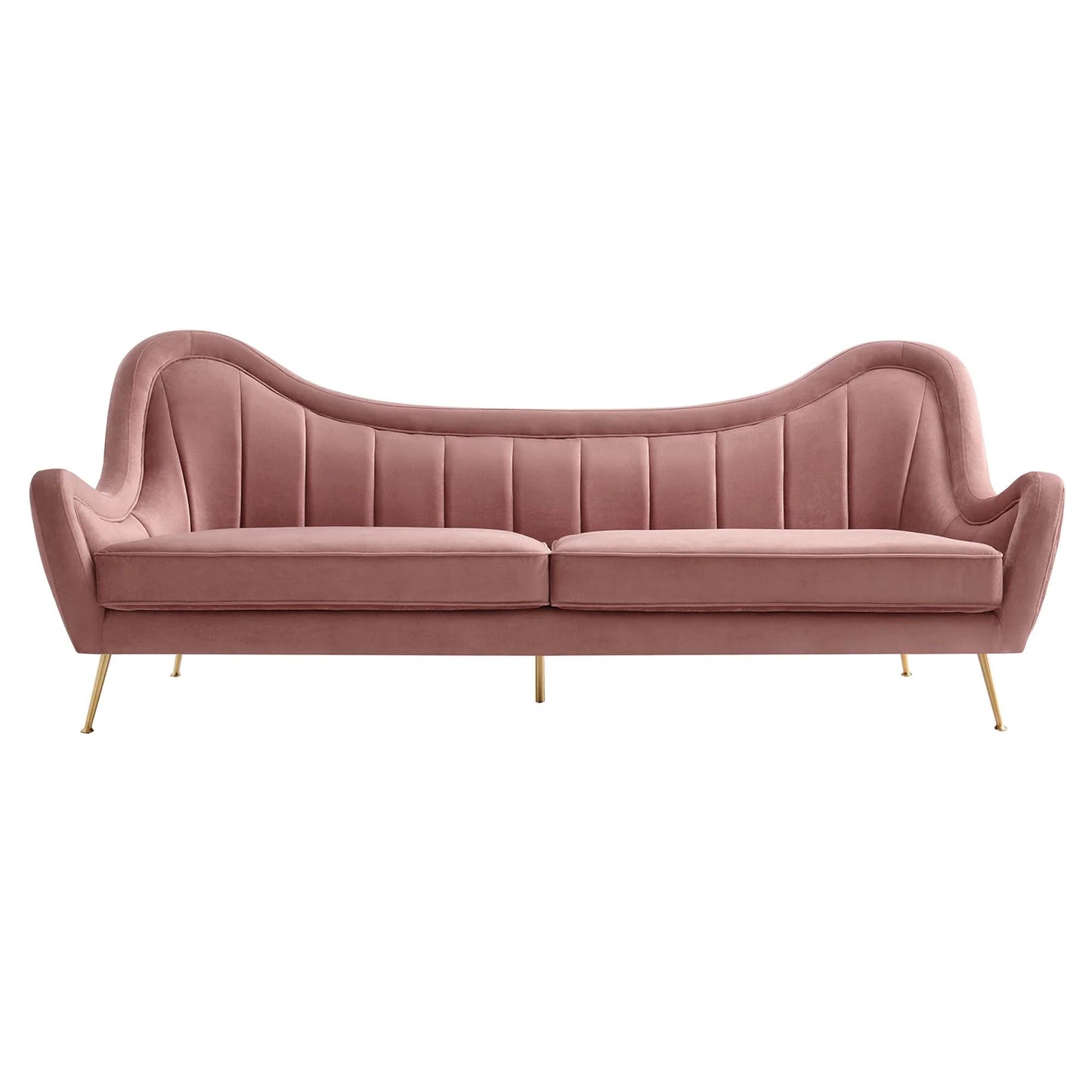Cheshire Channel Tufted Performance Velvet Sofa FREE SHIPPING.