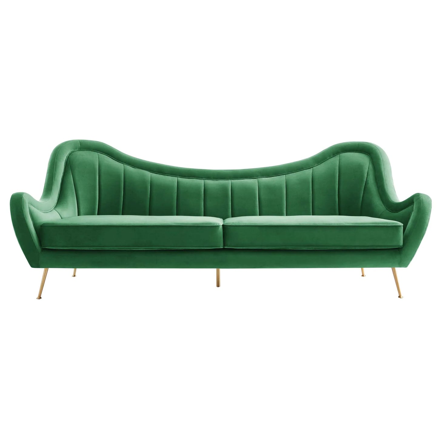 Cheshire Channel Tufted Performance Velvet Sofa FREE SHIPPING.