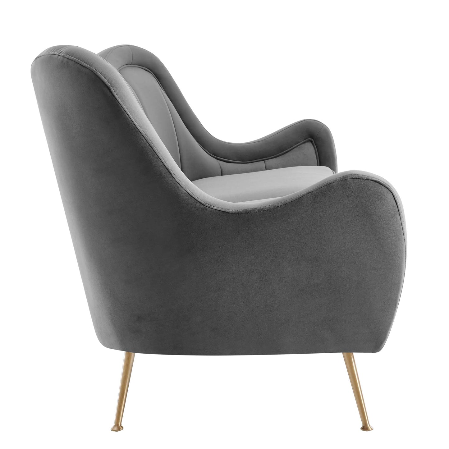 Cheshire Channel Tufted Performance Velvet Sofa FREE SHIPPING.