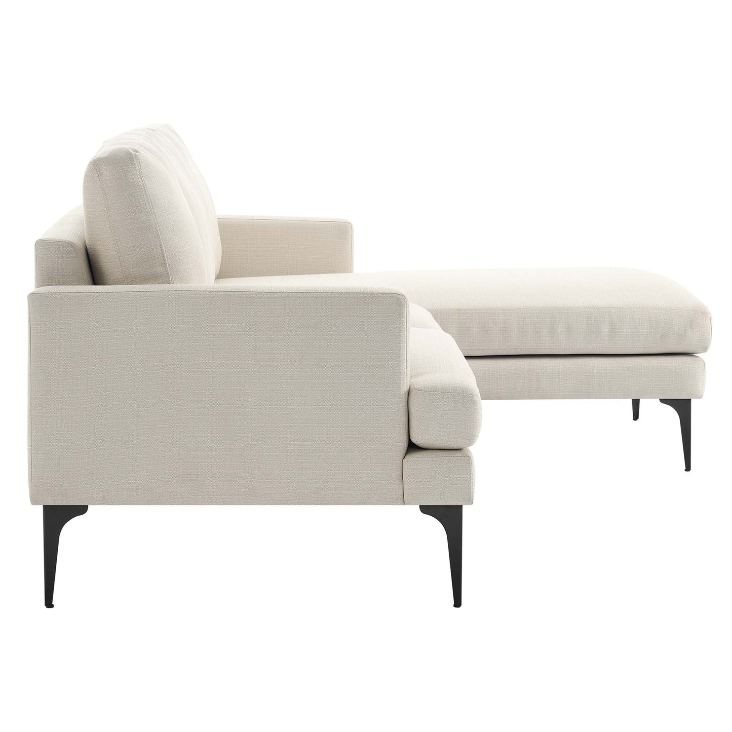 Evermore Right-Facing Upholstered Fabric Sectional Sofa FREE SHIPPING.