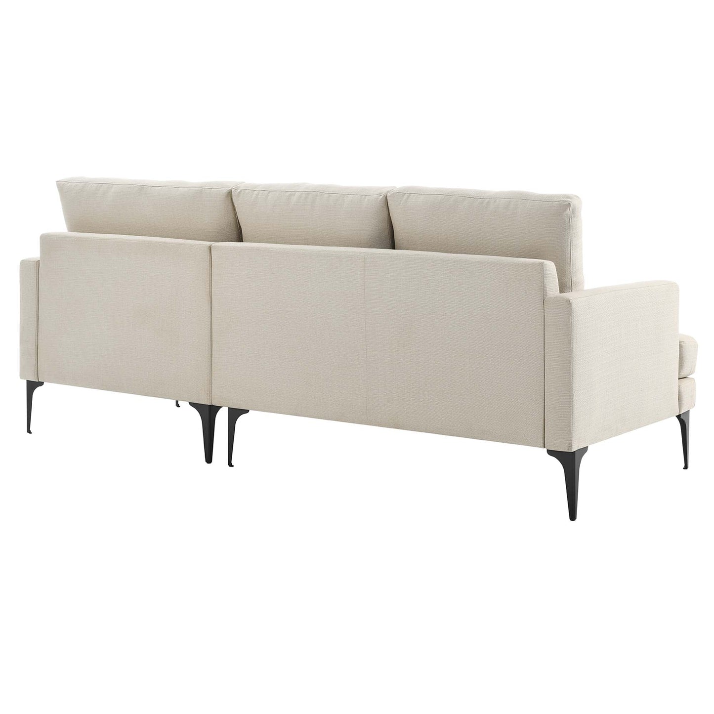 Evermore Right-Facing Upholstered Fabric Sectional Sofa FREE SHIPPING.