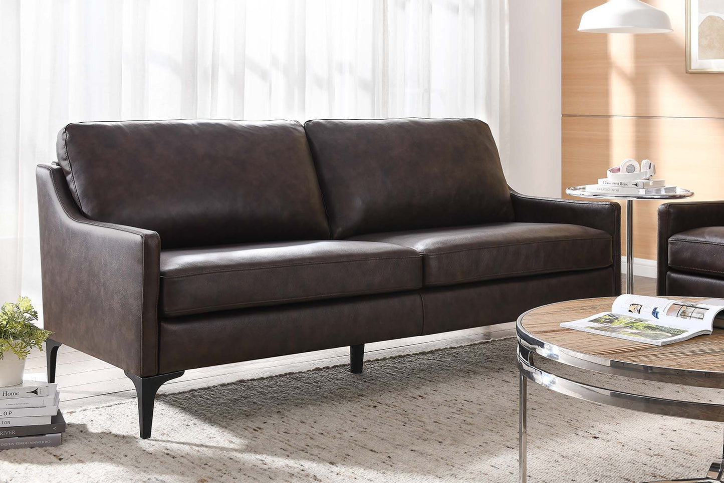 Corland Leather Sofa FREE SHIPPING.