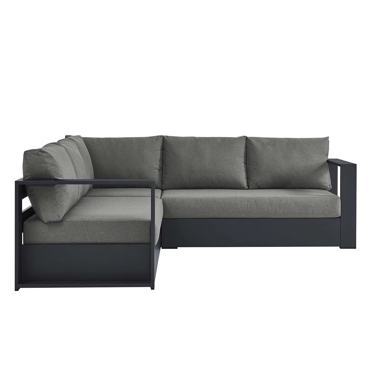 Tahoe 3-Piece Outdoor Patio Powder-Coated Aluminum Sectional Sofa Set FREE SHIPPING.