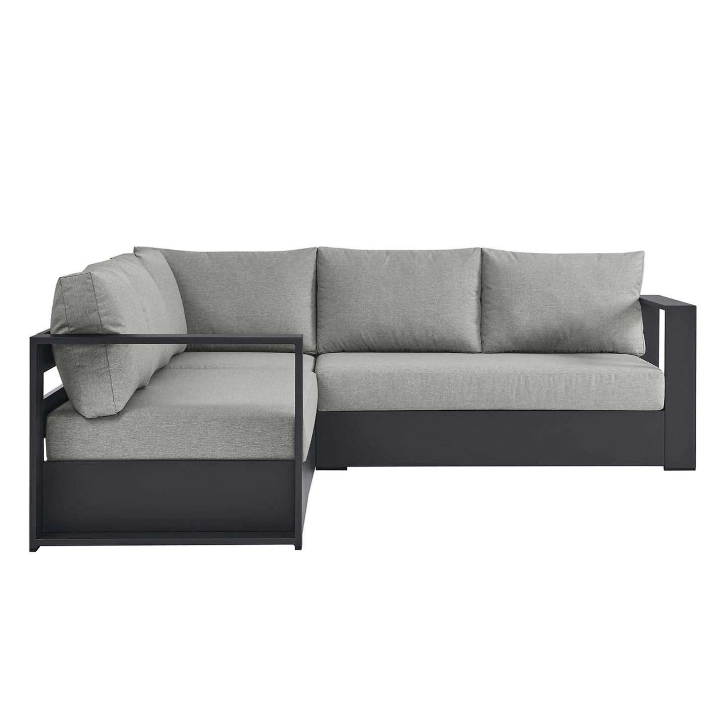 Tahoe 3-Piece Outdoor Patio Powder-Coated Aluminum Sectional Sofa Set FREE SHIPPING.