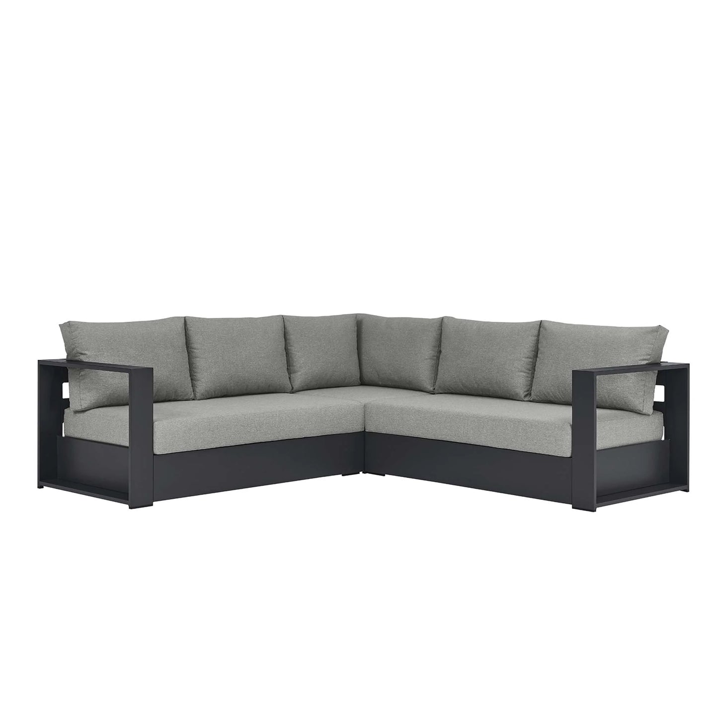 Tahoe 3-Piece Outdoor Patio Powder-Coated Aluminum Sectional Sofa Set FREE SHIPPING.