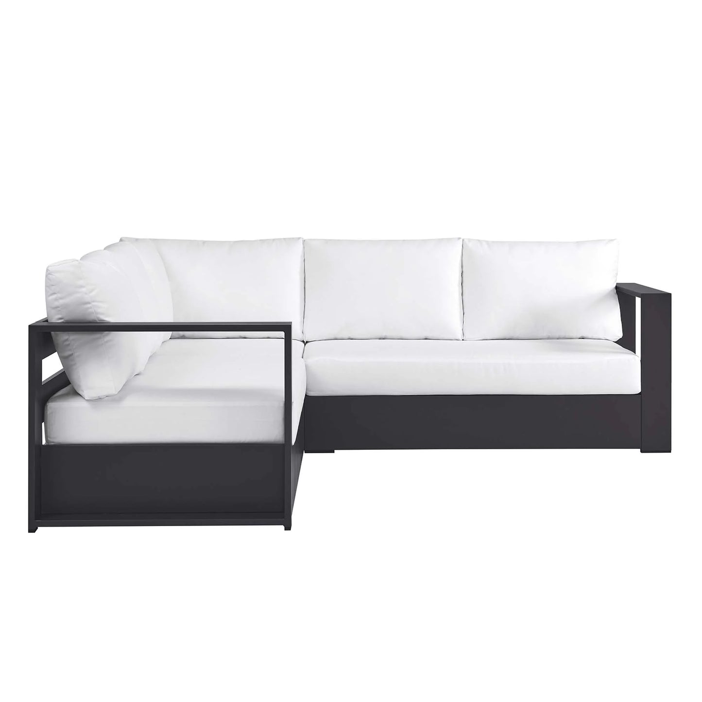 Tahoe 3-Piece Outdoor Patio Powder-Coated Aluminum Sectional Sofa Set FREE SHIPPING.