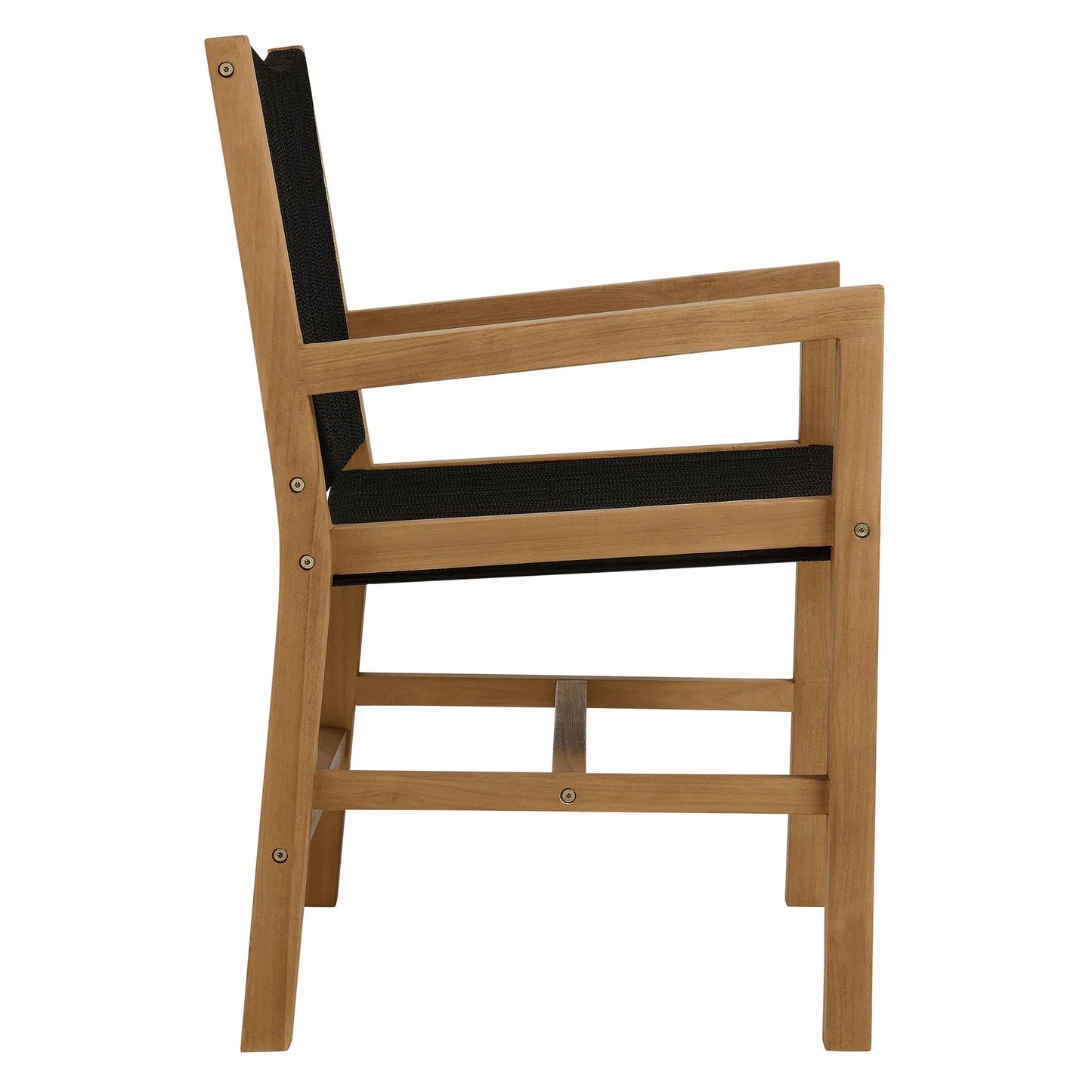 Vienna 7-Piece Outdoor Patio Teak and Rope Dining Set with Armless Chairs FREE SHIPPING.