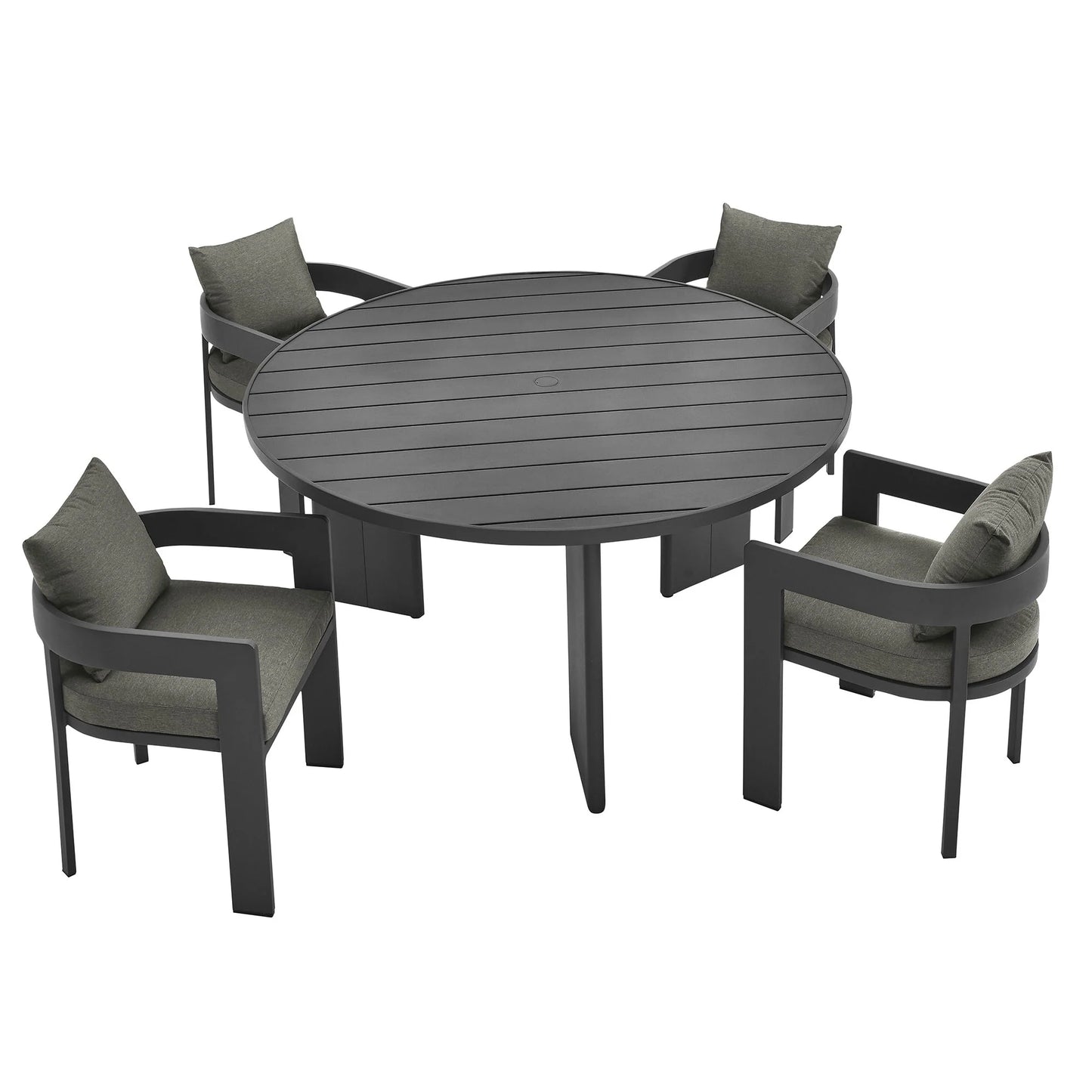 Tahoe 5-Piece Outdoor Patio Aluminum Dining Set FREE SHIPPING.