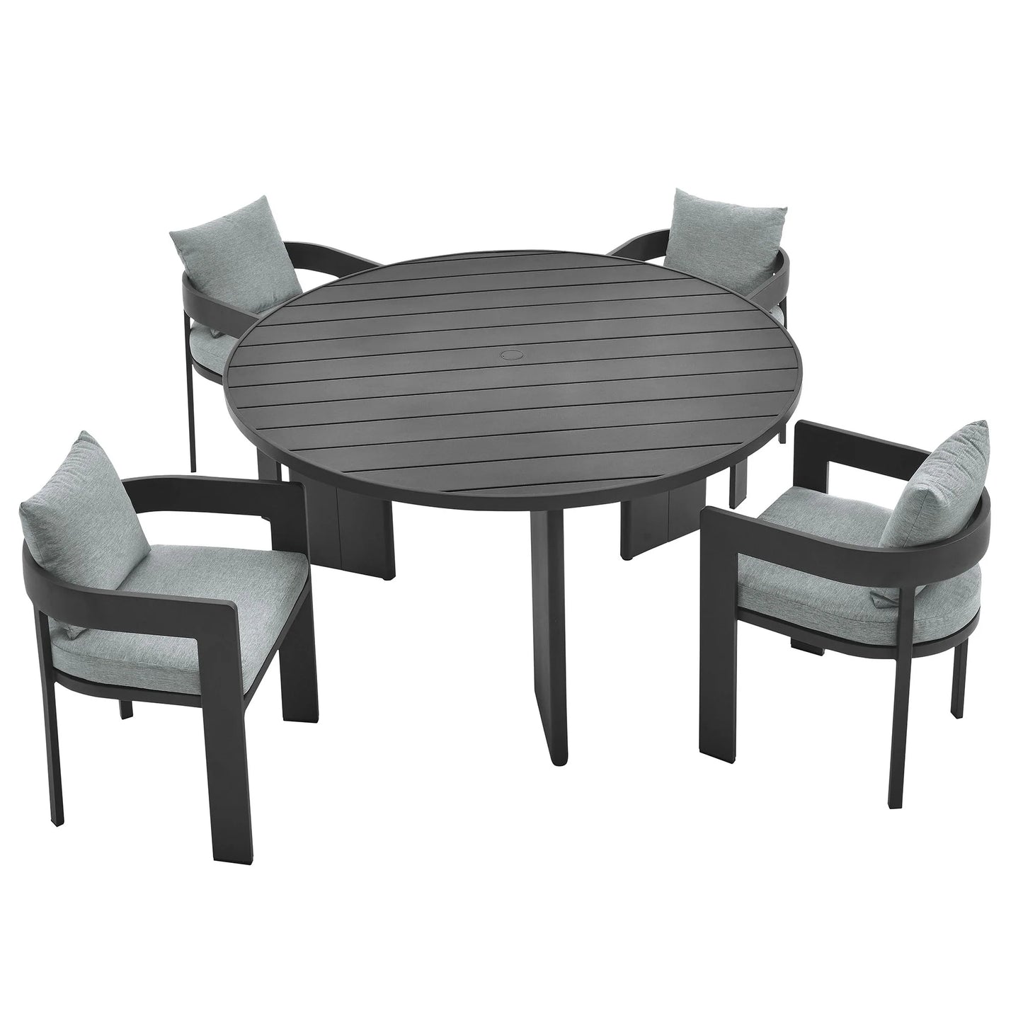 Tahoe 5-Piece Outdoor Patio Aluminum Dining Set FREE SHIPPING.