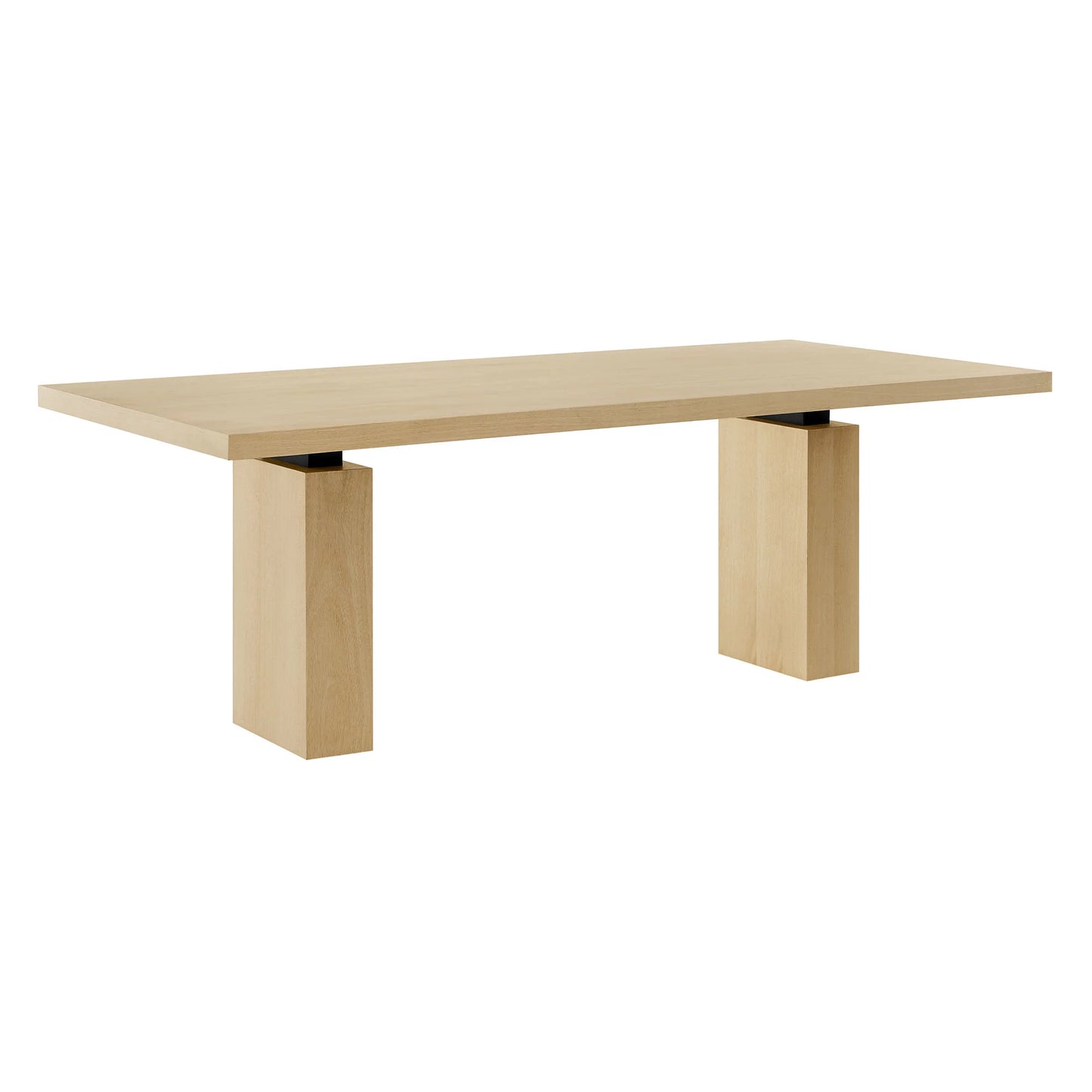 Piston 82" Rectangular Wood Dining Table in Natural FREE SHIPPING.