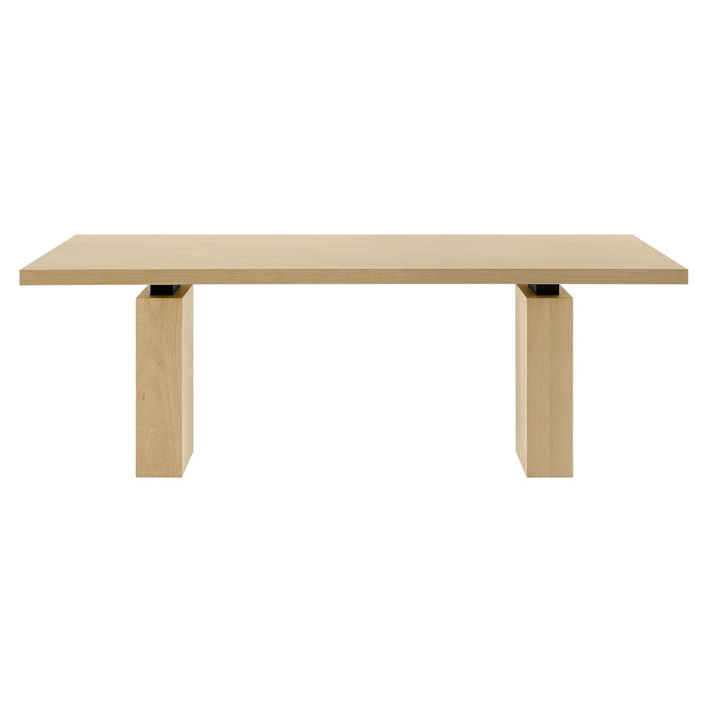 Piston 82" Rectangular Wood Dining Table in Natural FREE SHIPPING.