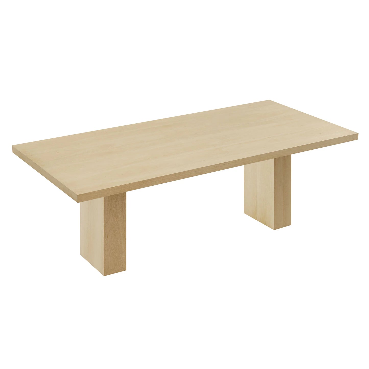 Piston 82" Rectangular Wood Dining Table in Natural FREE SHIPPING.