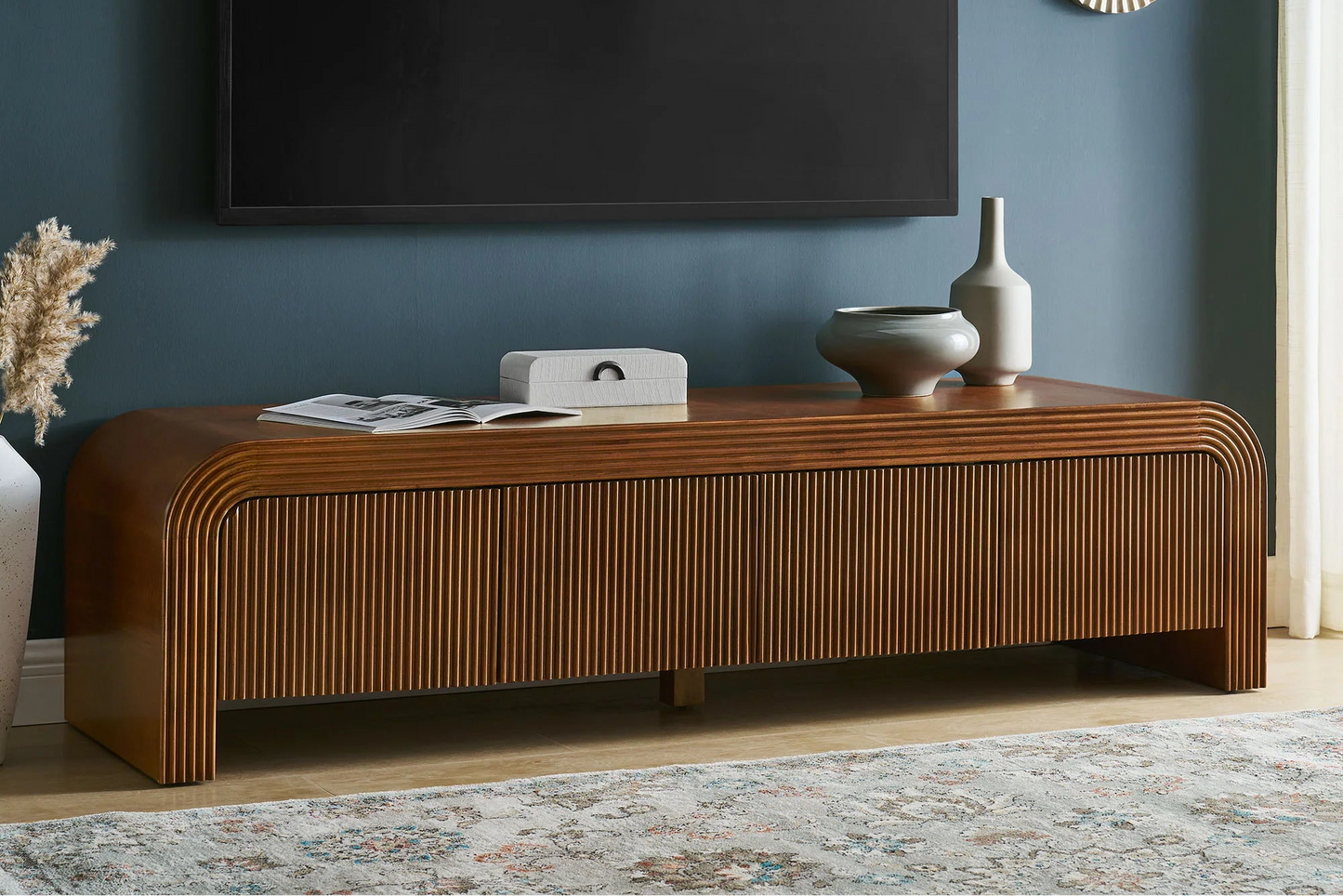 Waterflute 68" Fluted TV Stand FREE SHIPPING.