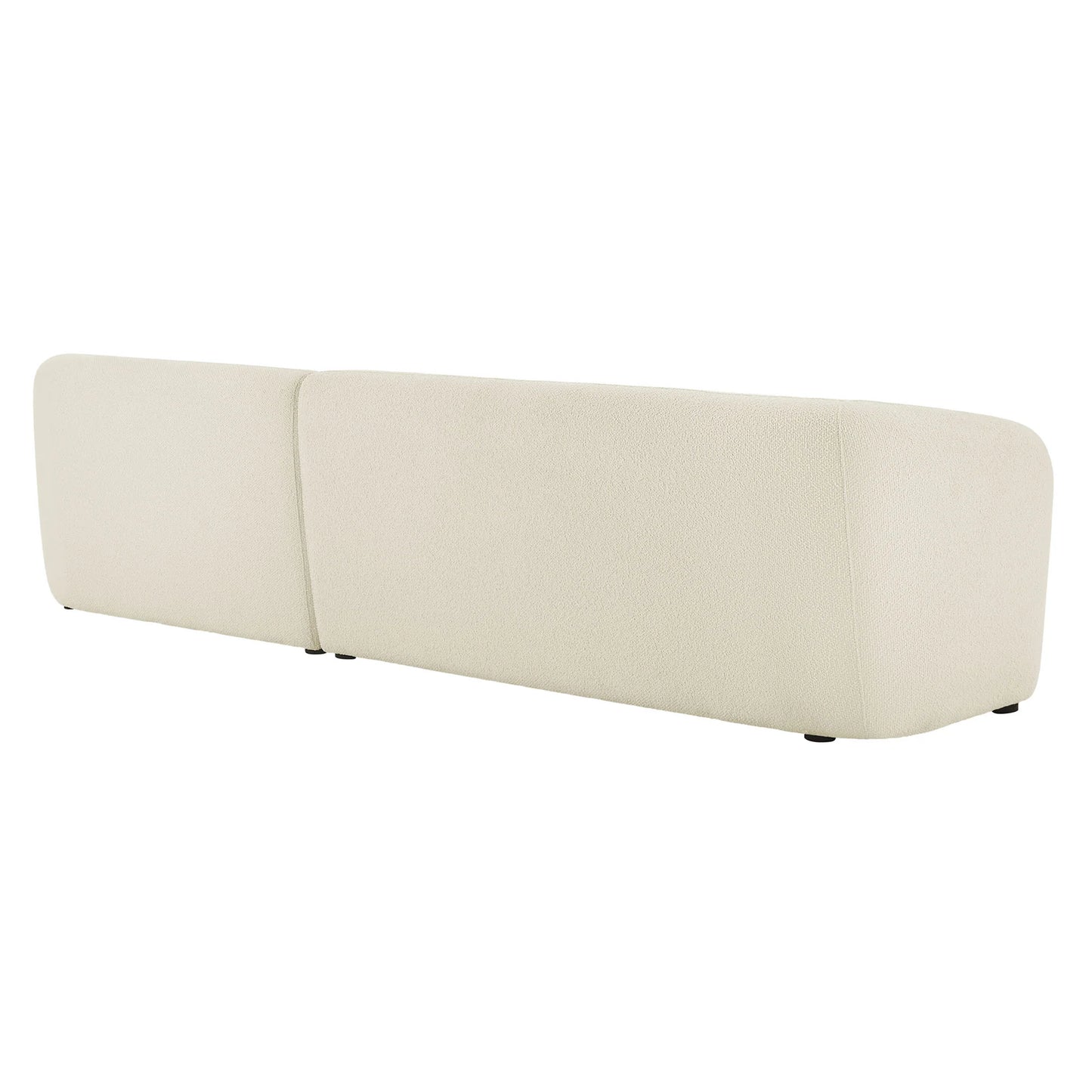 Monica 2 Piece Right Facing Boucle Fabric Modular Sofa with Chaise FREE SHIPPING