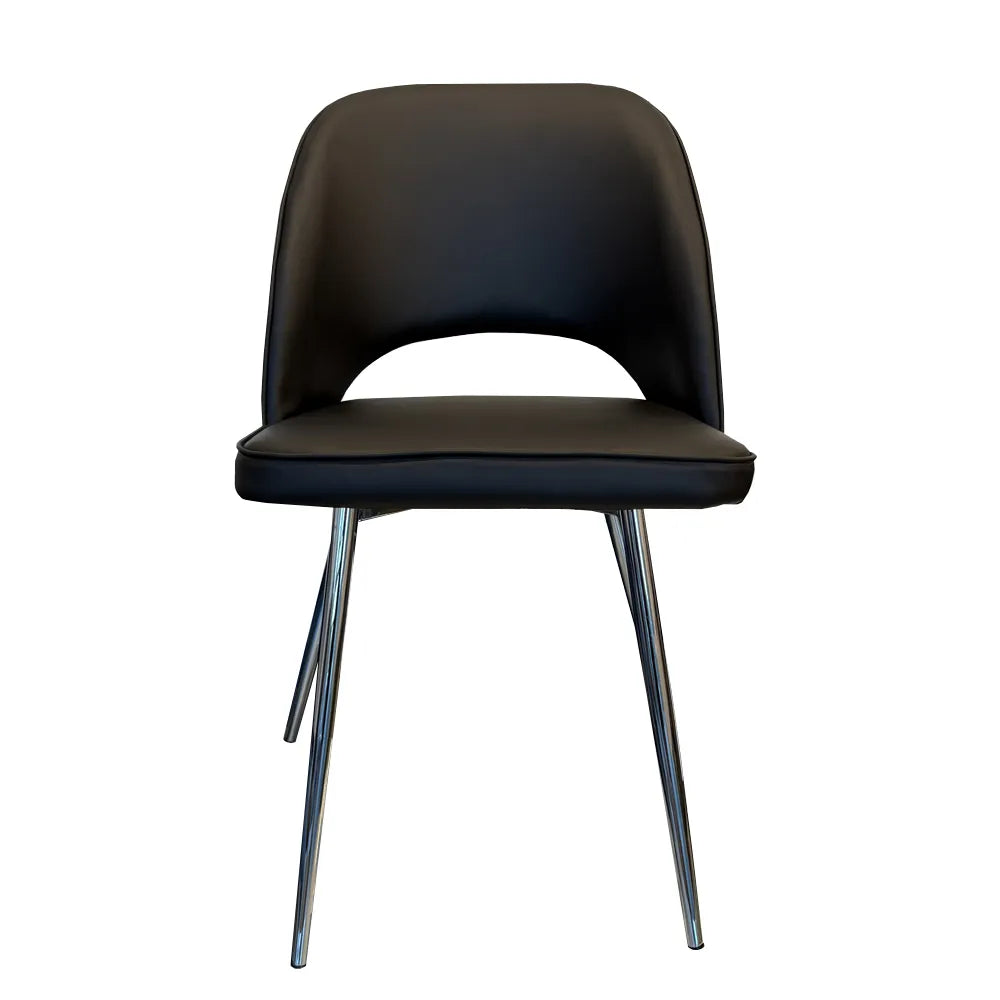 Hill Dining Chair Grey, Black & White.