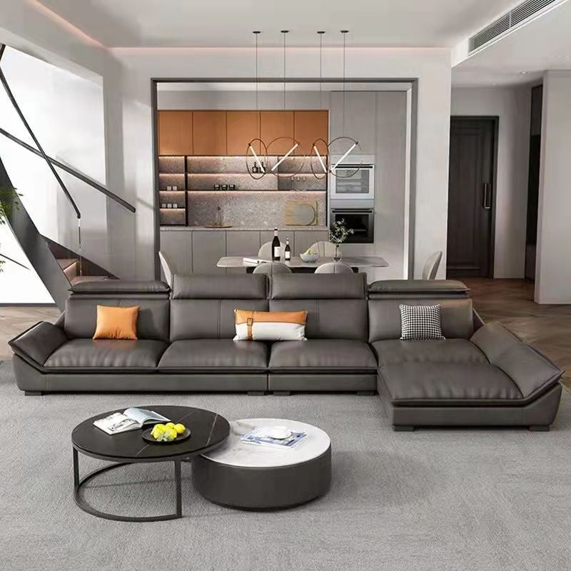 L Shape Sofa Sofa Combination Design Tech Cloth New 1 Piece Set Luxury Modern Living Room Sofa Furniture Leather 275*85*80cm *