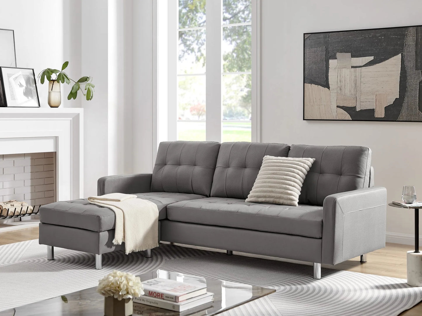VESADA Sectional Black, Gray or White.