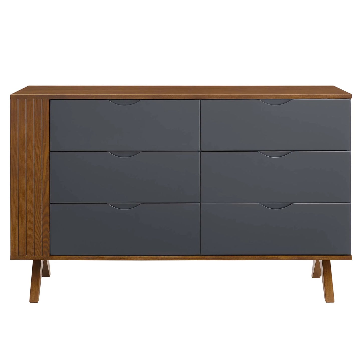 Dylan Dresser and Mirror in Walnut FREE SHIPPING.