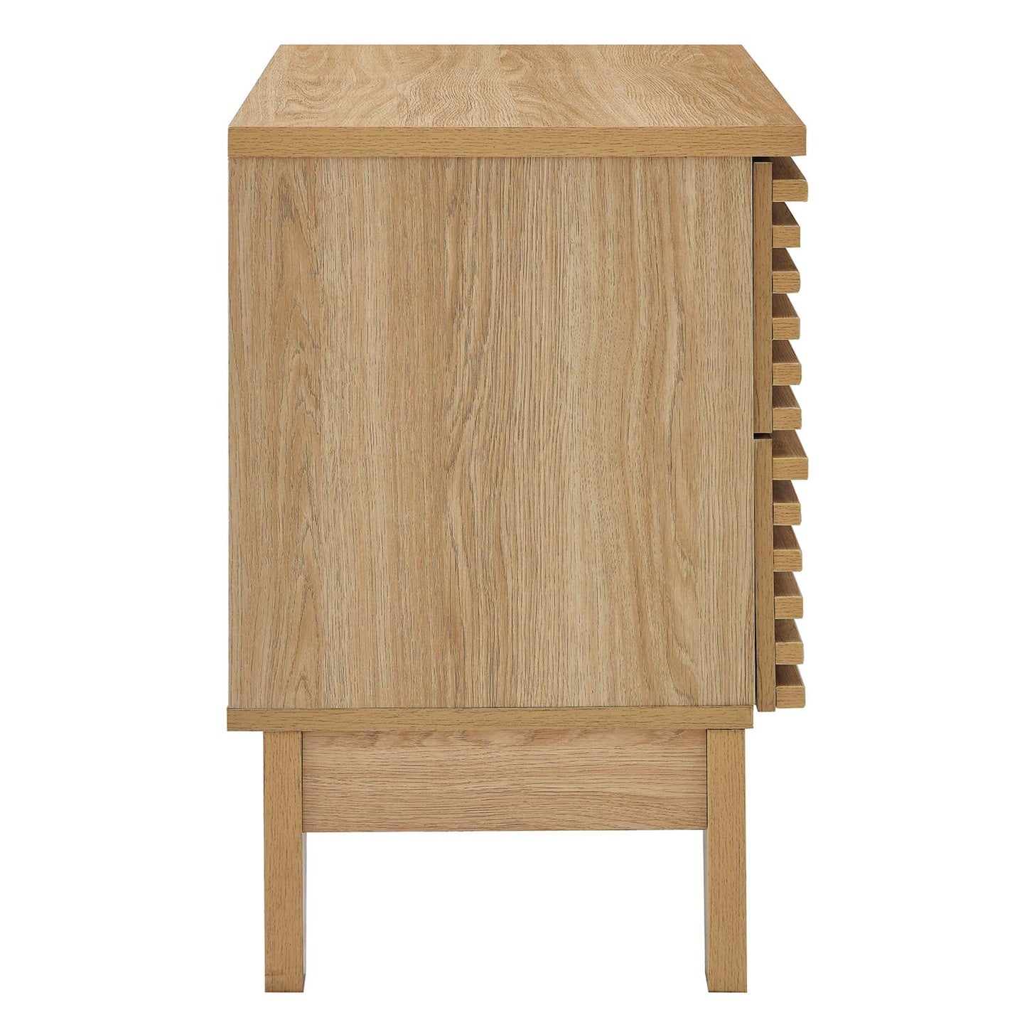 Render Two-Drawer Nightstand in Charcoal FREE SHIPPING.