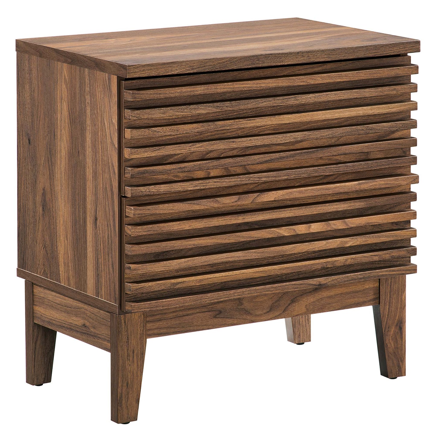 Render Two-Drawer Nightstand in Charcoal FREE SHIPPING.