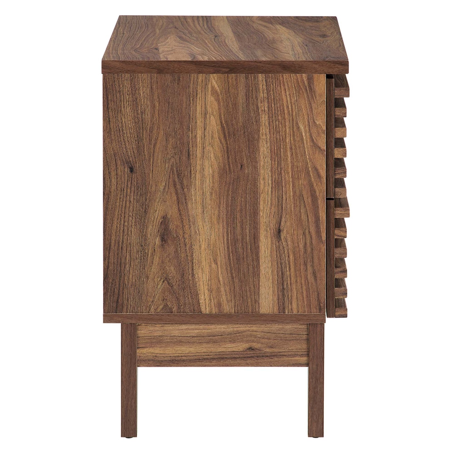 Render Two-Drawer Nightstand in Charcoal FREE SHIPPING.