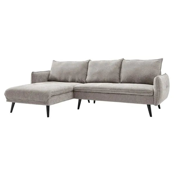 PARIS Sectional Right or Left in Beige, Light Gray or Dark Gray.