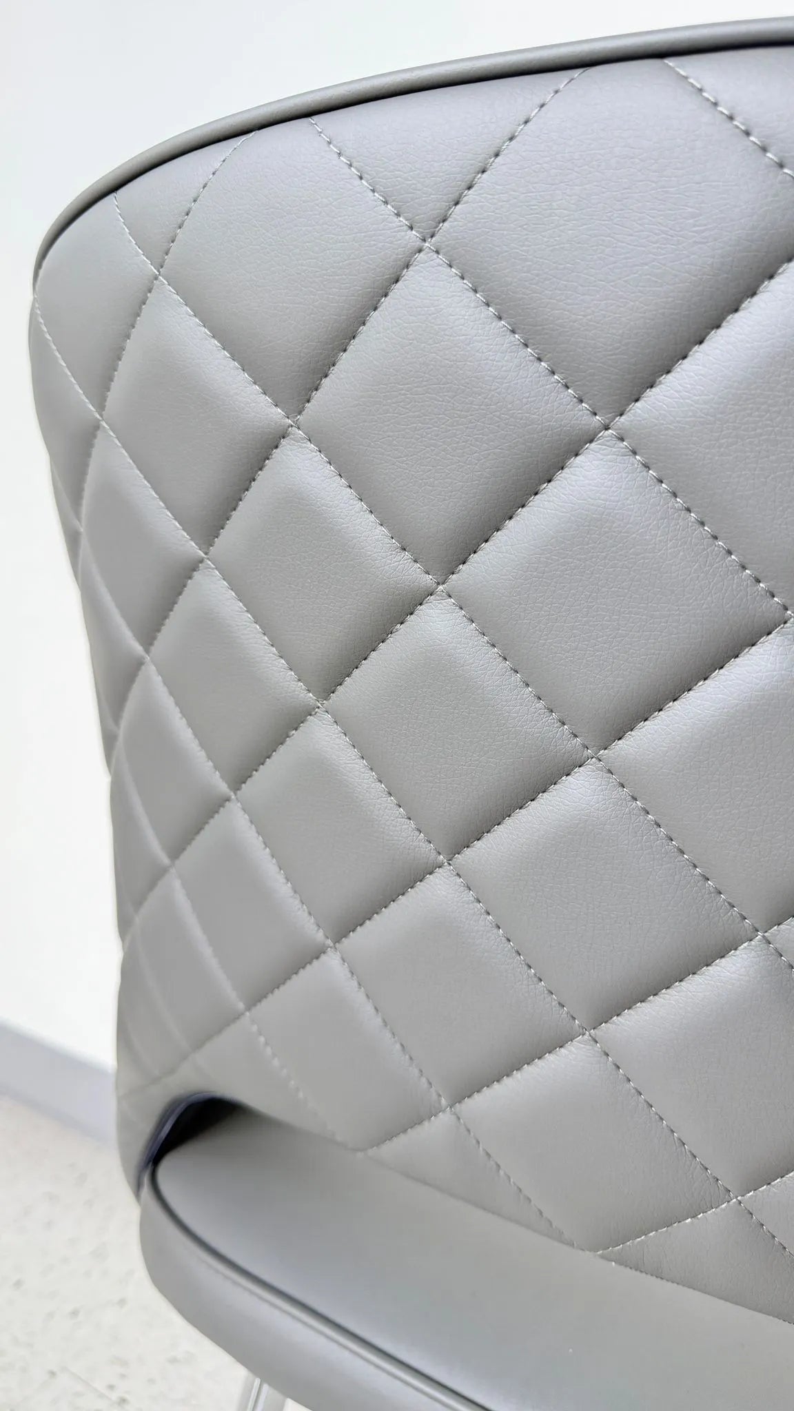 Hill Dining Chair Grey, Black & White.