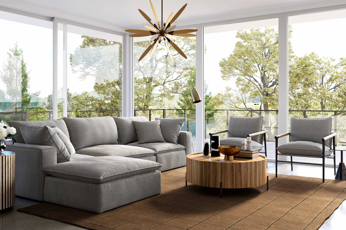 Cali 4-Piece Performance Fabric Modular Sectional