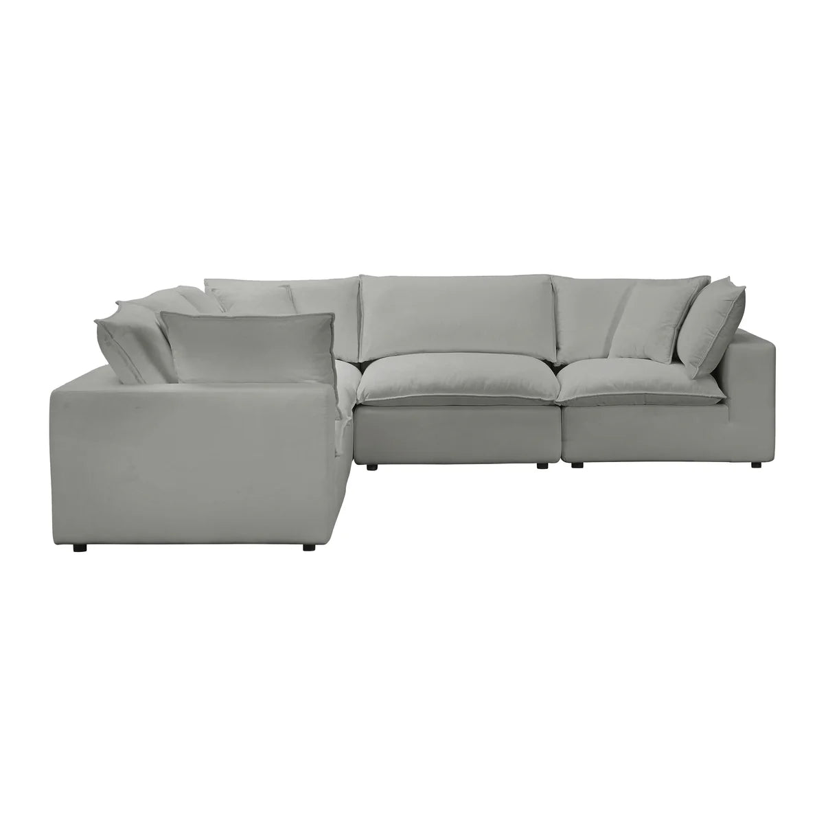 Cali 5-Piece Performance Fabric Modular L-Sectional