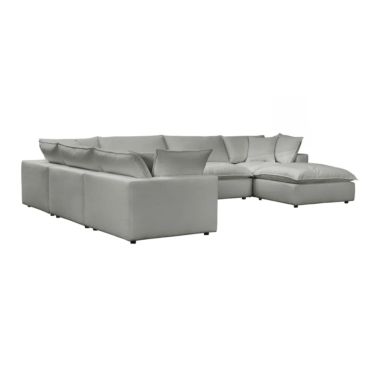 Cali 7-Piece Performance Fabric Modular Large Chaise Sectional