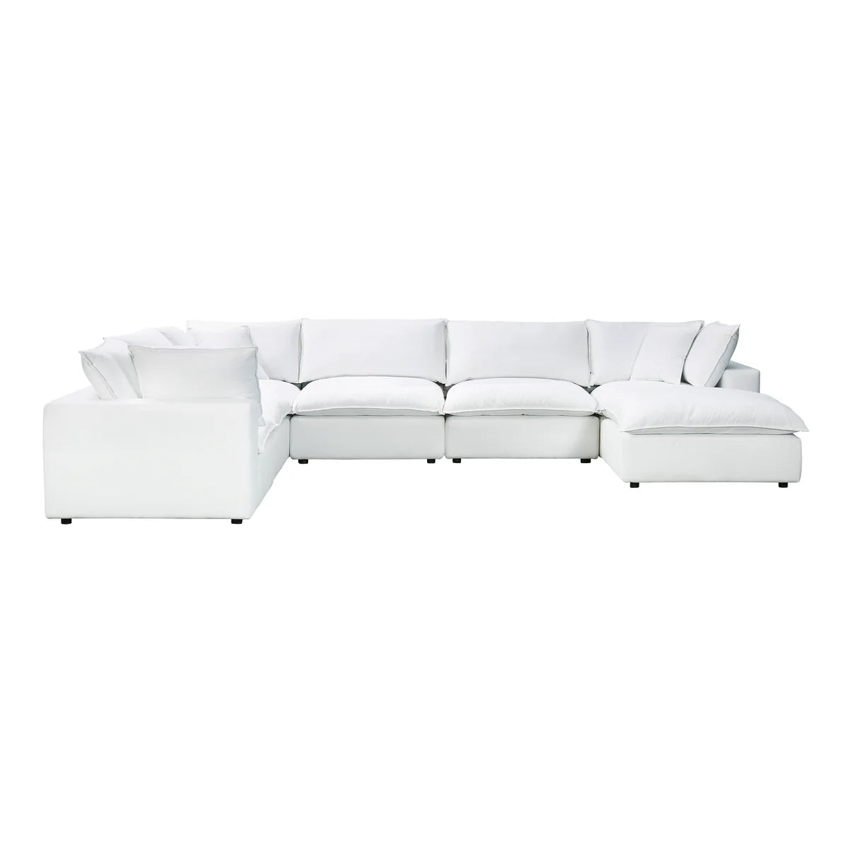 Cali 7-Piece Performance Fabric Modular Large Chaise Sectional