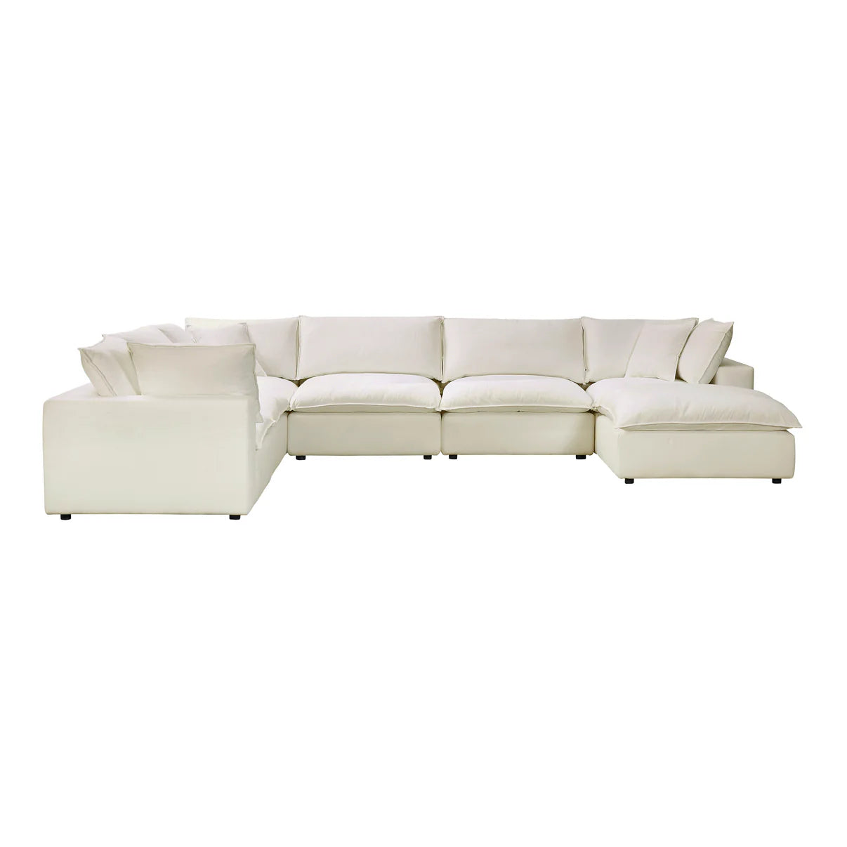 Cali 7-Piece Performance Fabric Modular Large Chaise Sectional