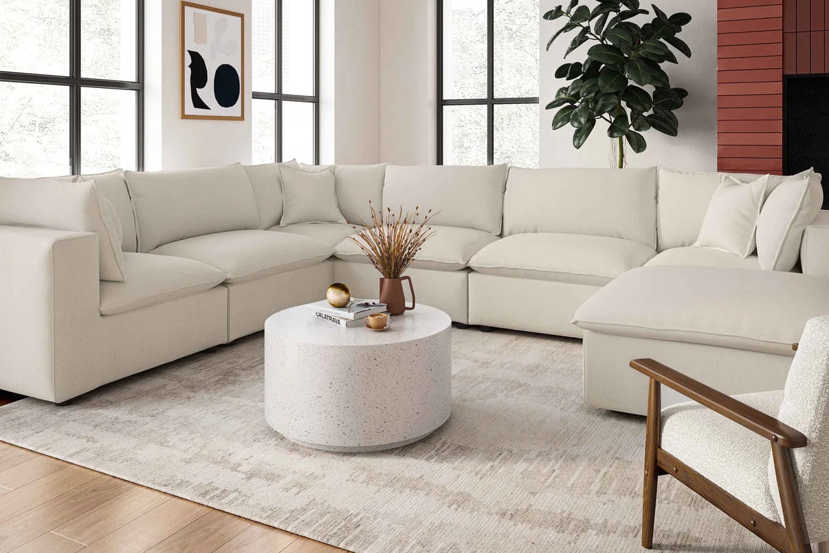 Cali 7-Piece Performance Fabric Modular Large Chaise Sectional