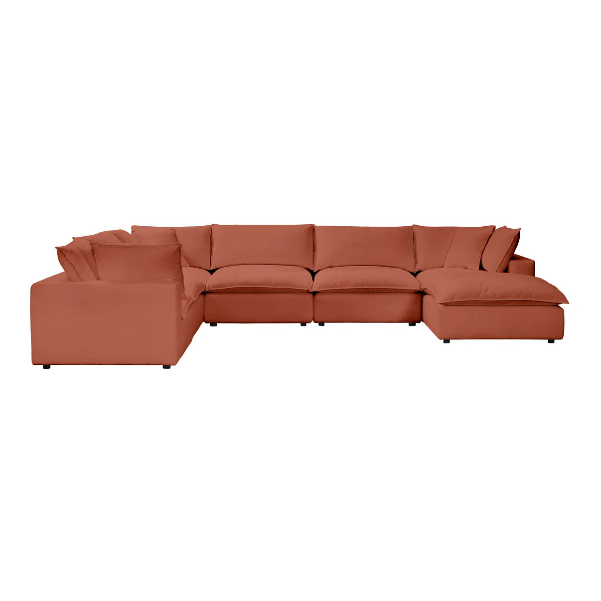 Cali 7-Piece Performance Fabric Modular Large Chaise Sectional