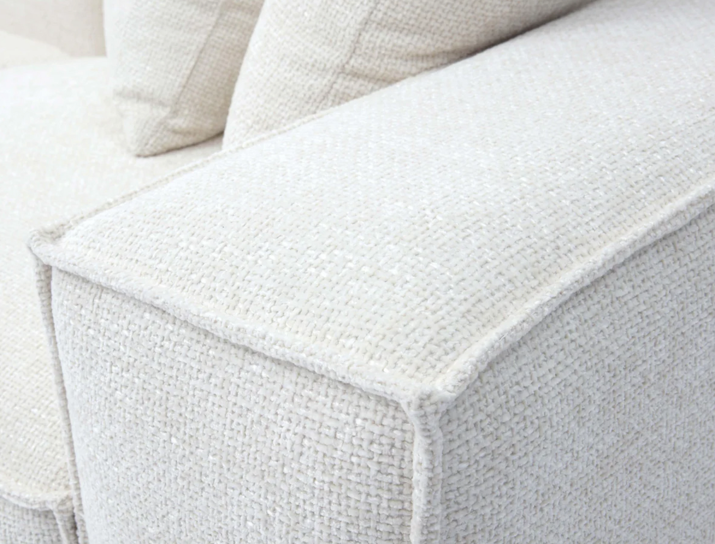 Mindy 4-Piece Chenille Basketweave Modular Sectional