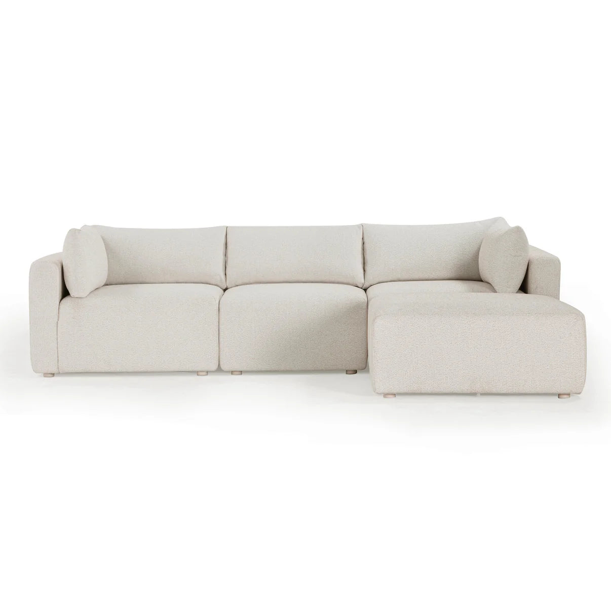 Hangover 4-Piece Cream Outdoor Modular Sectional